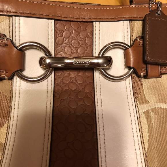 Coach Hampton Optic Signature Handbag - Picture 11 of 16